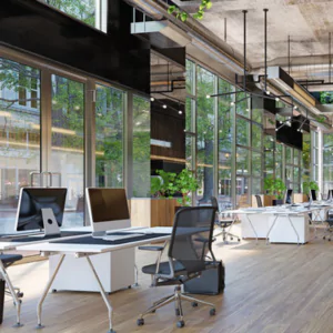 coworking space with private offices