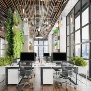 coworking space with private offices