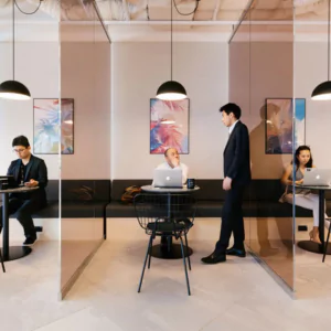 coworking space with private offices