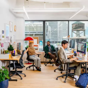 coworking space with private offices