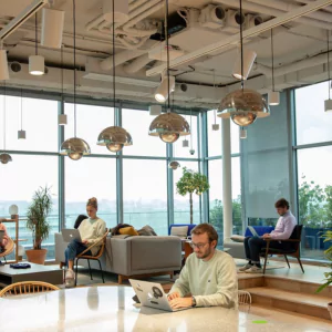 coworking space with private offices