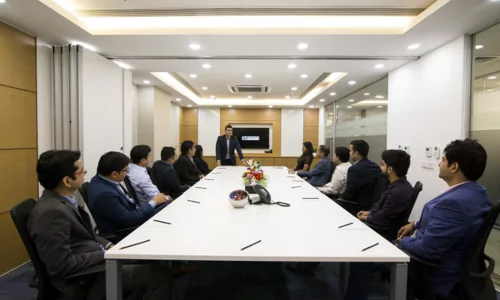coworking space with meeting rooms