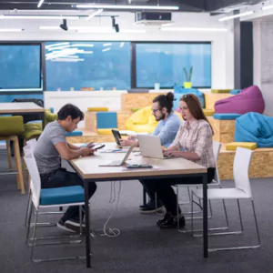 coworking space with meeting rooms