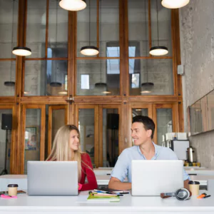 coworking space with meeting rooms