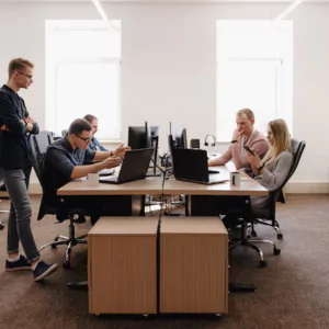 coworking space with meeting rooms