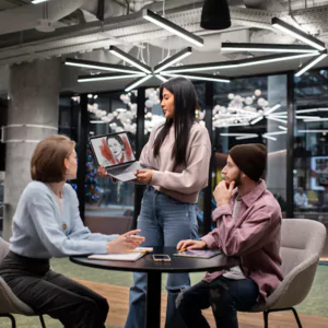 coworking space with meeting rooms
