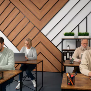 coworking space with meeting rooms